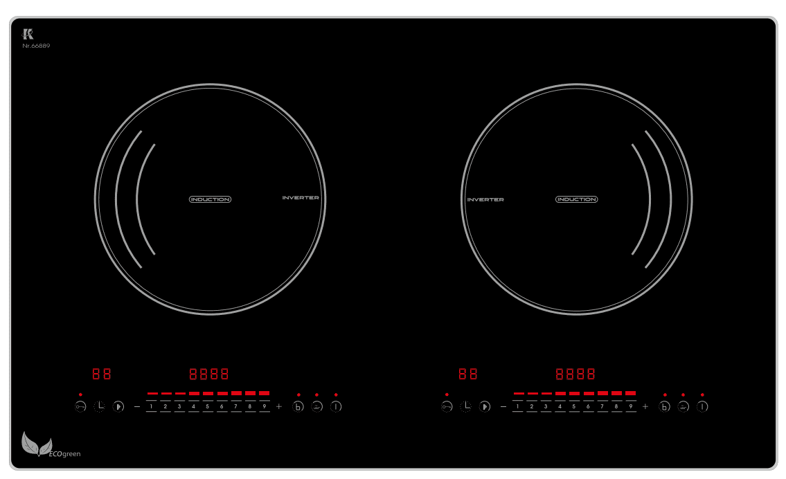 Double Built-in Induction Cooker,LS-DIC201