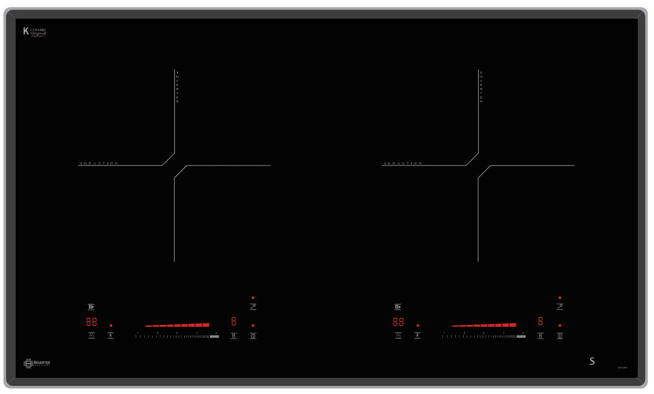 Double Built-in Induction Cooker,LS-DIC229