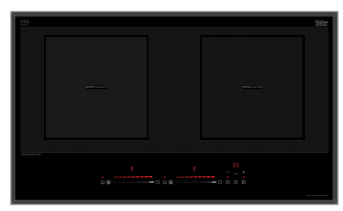 Double Built-in Induction Cooker,LS-DIC2019