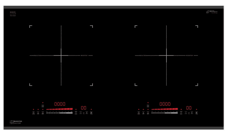 Double Built-in Induction Cooker,LS-DIC227