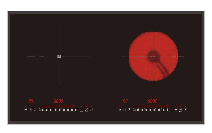 2-Zone Combi Hob LS-DTC211