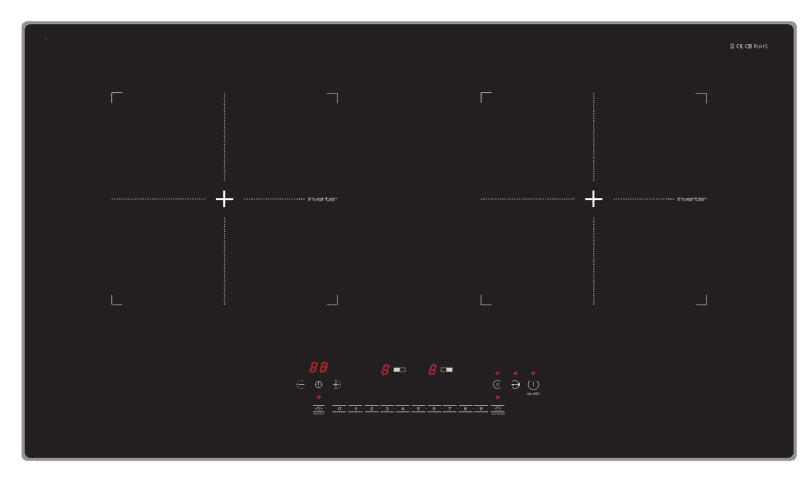 LS-DIC233,EMC -HALF BRIDGE MODEL,​Double Induction Cooker