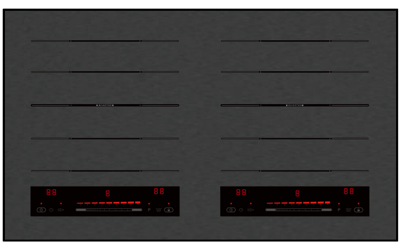 LS-DHB.201Double Induction Hob,Half Bridge Technology,