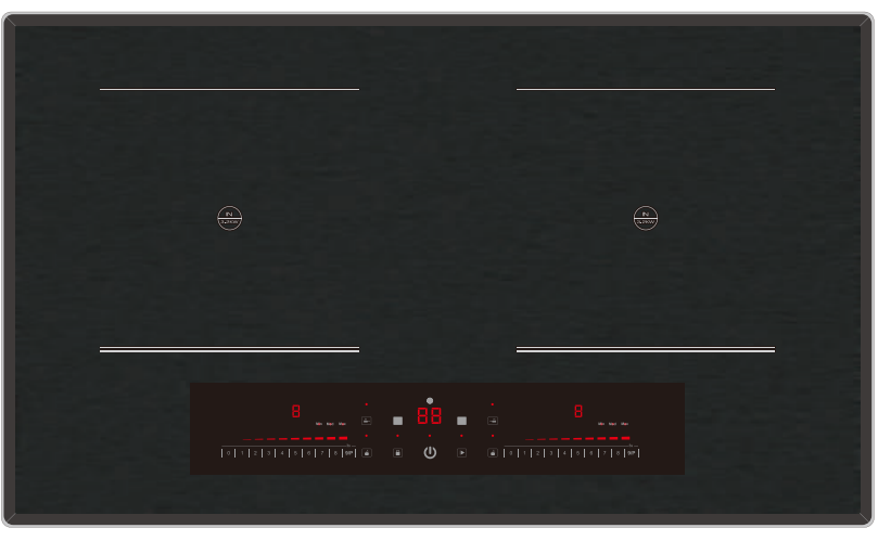 LS-DHB202Double Induction Hob,Half Bridge Technology