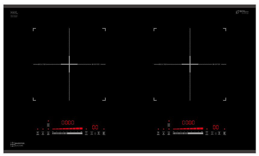 LS-DHB206 Double Induction Hob,Half Bridge Technology