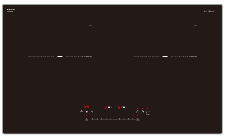 LS-DIC233Double Induction Hob,Half Bridge Technology