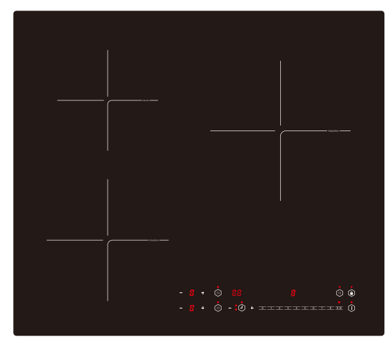 LS-TIC305 Triple Induction hob