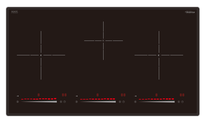 LS-TIC312 Triple Induction hob