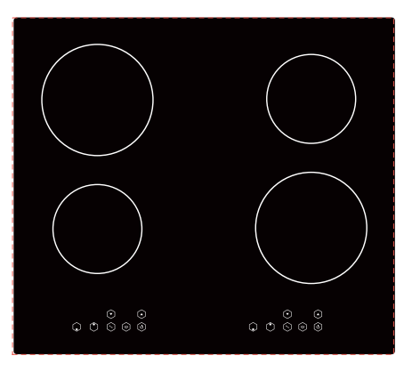 LS-FIC402 4-Zone Induction hob