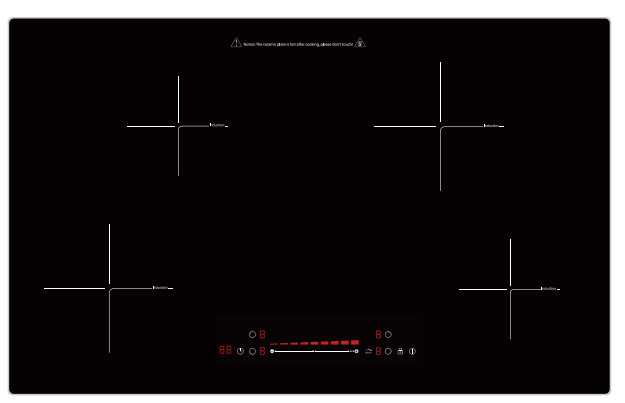 LS-FIC406 4-Zone Induction hob