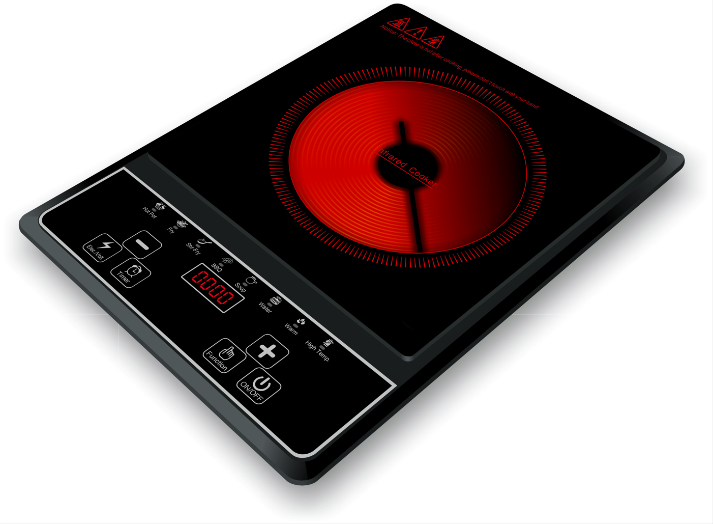 New Design Touch Button Control Infrared Cooker